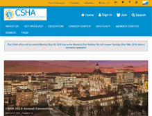 Tablet Screenshot of csha.org